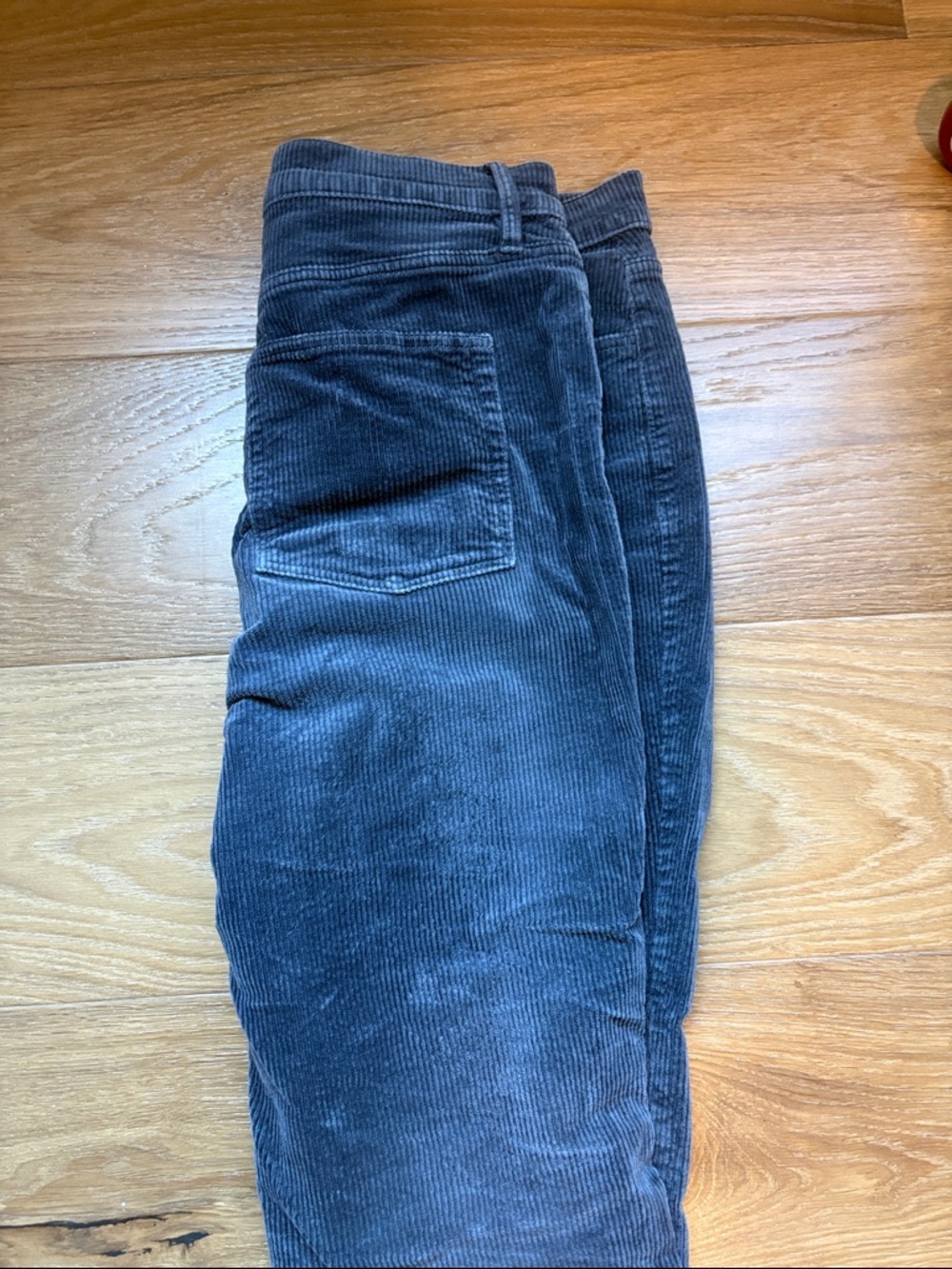 Loft Dark Corduroy Straight Leg Pants Women’s Size 12 Blue/Gray Business Classic - Picture 6 of 12